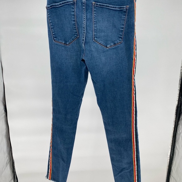 Abercrombie and Fitch Blue Denim Jeans with Side Stripe - Picture 6 of 6